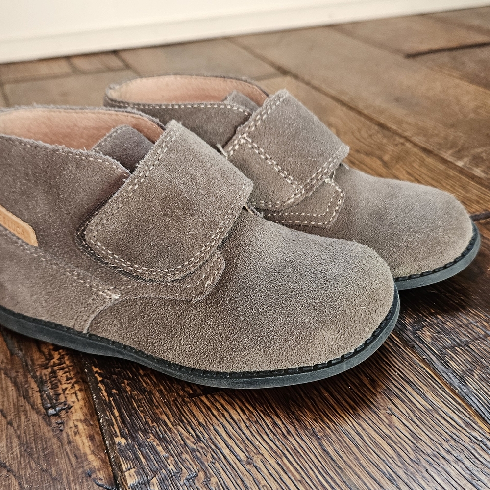 Livie & Luca Brown Boots with Velcro Closure